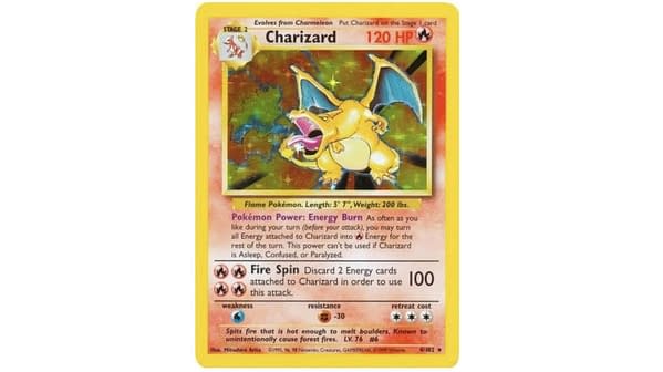 Base set Charizard. Credit: Pokémon TCG