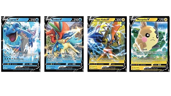 The Pokémon V Cards of Sword & Shield. Credit: Pokémon TCG
