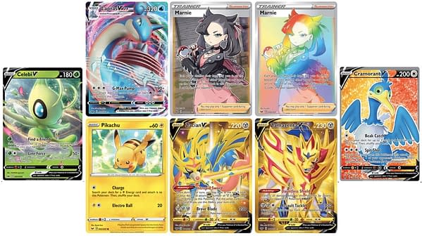 The cards of the Sword & Shield expansion. Credit: Pokémon TCG