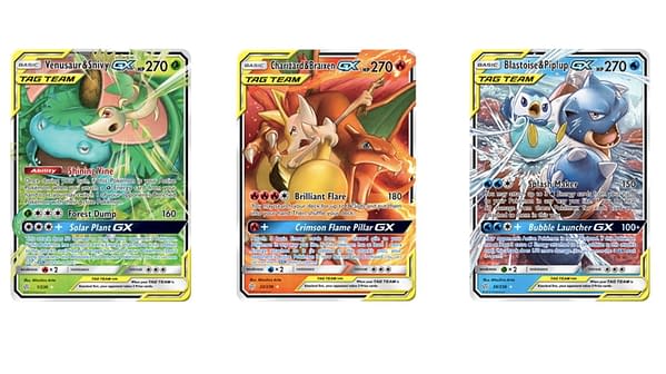 Tag Team GX Pokémon Cards of Cosmic Eclipse. Credit: Pokémon TCG
