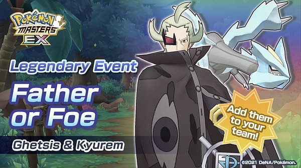 Ghetsis & Kyurem in Pokémon Masters EX. Credit: DeNA