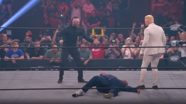 In one of many cheap shots against WWE by AEW Dynamite: Road Rager, Aleister Black made his surprise debut.