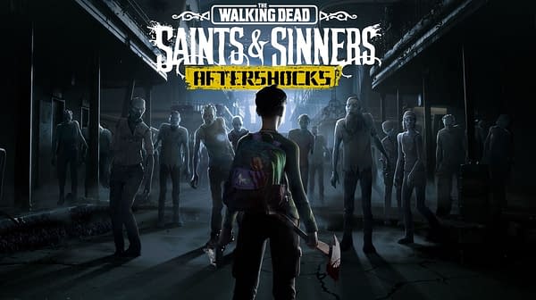 Why is it you can't walk five feet in a VR headset and not run into something undead? Courtesy of Skybound Entertainment.