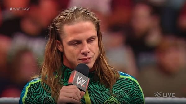 Riddle cuts a promo on WWE Raw