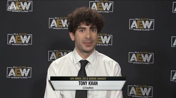 Tony Khan appears on AEW Dynamite to address the World Championship and Trios Championship situation.