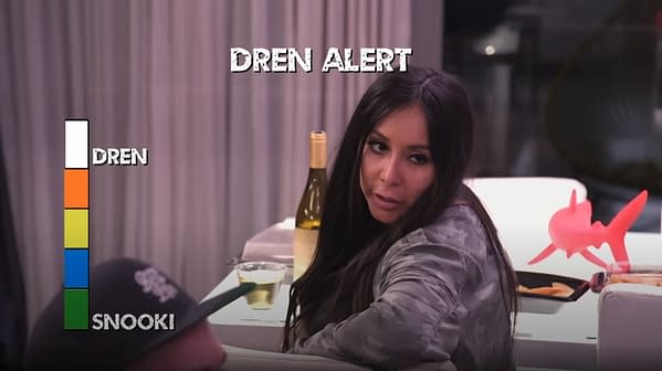 Snooki gets ready to transform into Dren on Jersey Shore: Family Vacation (screencap)