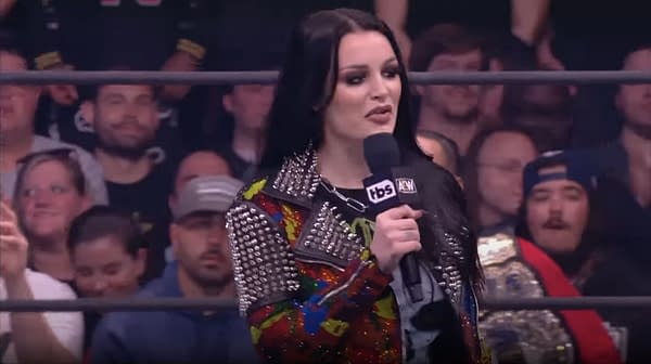 Saraya makes her first promotion on AEW Dynamite.