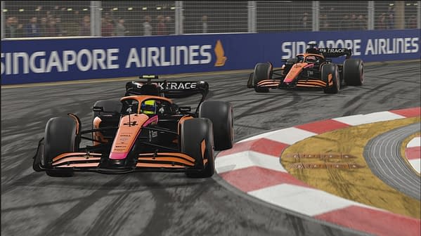 A look at the McLaren Livery in F1 22, courtesy of EA Sports.