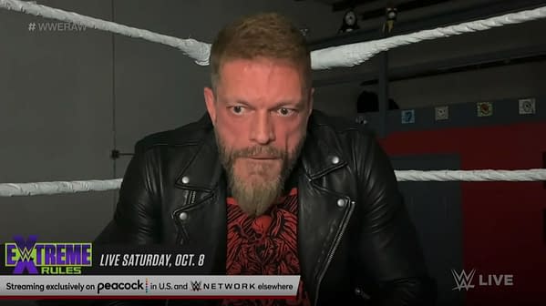 Edge cuts a promo on WWE Raw