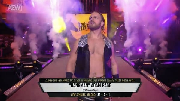 Hangman Adam Page appears on AEW Dynamite