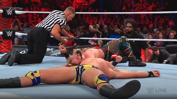 Austin Theory loses his Money in the Bank cash-in against Seth Rollins on WWE Raw