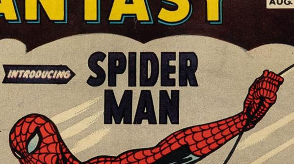 Amazing Fantasy #15 (Marvel, 1962) featuring the first appearance of Spider-Man, from the collection of Steve Ditko.