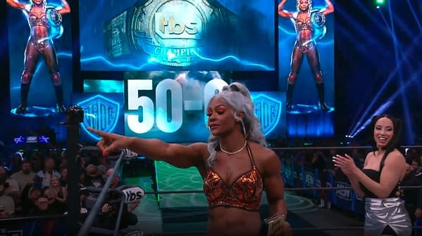 Jade Cargill celebrates her 50th win on AEW Dynamite