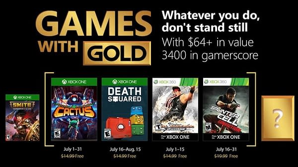 Xbox Shows Off Their Next Lineup for Games With Gold in July