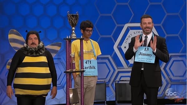 Jimmy Kimmel Challenges 2018 Scripps National Spelling Bee Champion – and It Doesn't Go Well