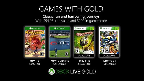 Xbox Games with Gold's May 2019 Lineup Announced