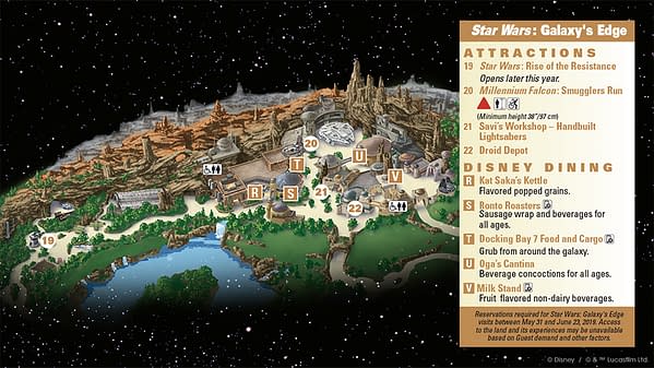 Set Nav Computers for Star Wars:Galaxy's Edge At Disney with the Official Map!