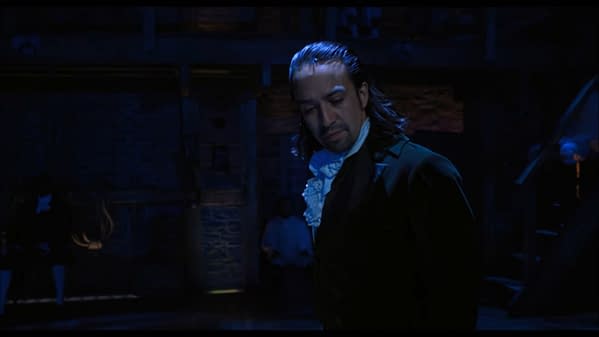 Lin-Manuel Miranda in the trailer for Hamilton contemplating the MPAA's censorship