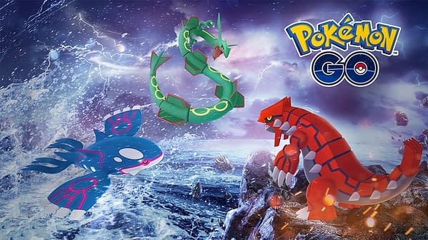 Three great choices for that Rare Candy come in Kyogre, Groudon, Rayquaza. Credit: Niantic.