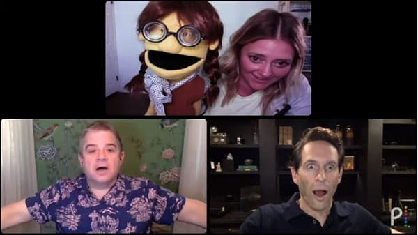 A.P. Bio stars Glenn Howerton and Patton Oswalt crash Zoom meetings (Image: NBCU)