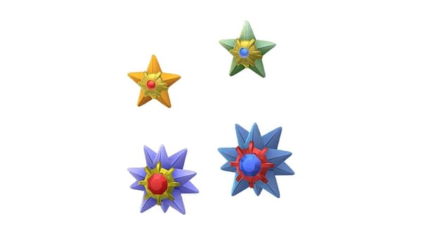 Shiny Staryu in Pokémon GO for Enigma Week. Credit: Niantic