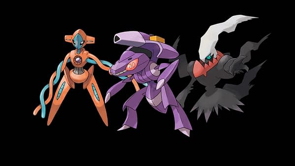 Pokémon GO's Mythical Problem: Deoxys & Genesect aren't tradable. Credit: The Pokémon Company