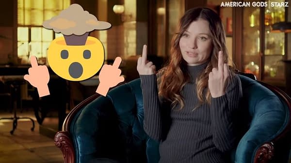 American Gods cast tease season 3 in emojis. (Image: STARZ screencap)