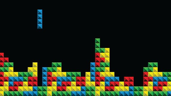 Game Tetris pixel bricks, illustration via ace03 / Shutterstock.com.
