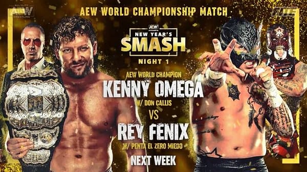 Kenny Omega will defend the AEW Championship for the first time against Rey Fenix on Dynamite next week.