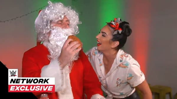 Billie Kay tries to get a job with Santa Claus backstage at WWE Smackdown