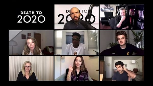 Death to 2020 cast talk the year that we wished wasn't. (Image: Netflix screencap)