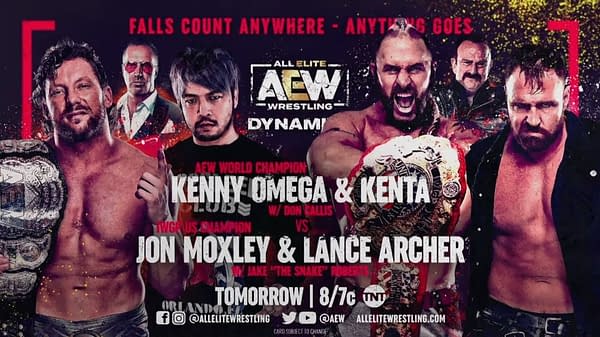 Kenny Omega and Kent team up to face Jon Moxley and Lance Archer tonight on AEW Dynamite