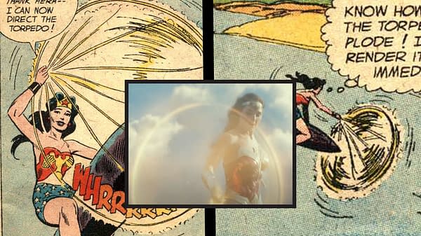 Wonder Woman #98 spinning lasso scene vs Wonder Woman 1984.
