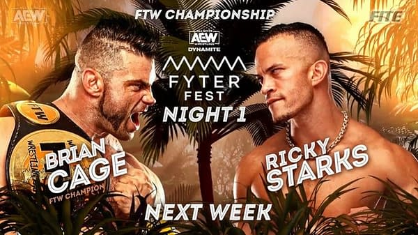 Team Taz may implode as Brian Cage faces Ricky Stark at AEW Dynamite: Fyter Fest Night 1 on Wednesday, July 14th.