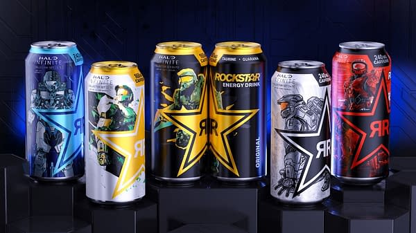 A look at the set of Halo Infinite cans, courtesy of Xbox Game Studios.