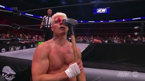 AEW Dynamite: Cody Rhodes Put Through Flaming Table w/ Bad Sunburn