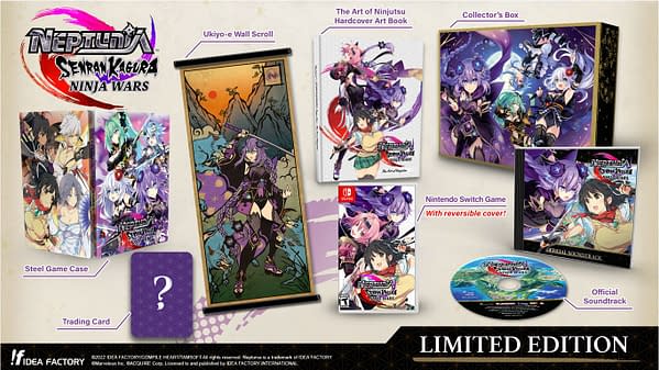 A look at the Neptunia x Senran Kagura: Ninja Wars Limited Edition, courtesy of Idea Factory International.