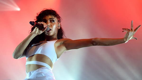 FKA Twigs (band) in concert at Sonar Festival on June 20, 2015 in Barcelona, Spain, photo by Christian Bertrand / Shutterstock.com.