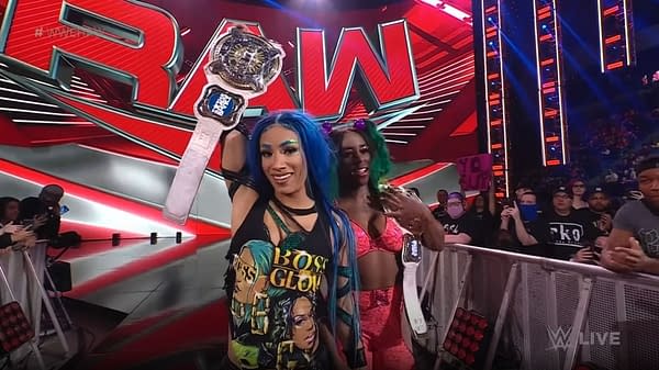 Sasha Banks and Naomi as WWE Women's Tag Team Champions