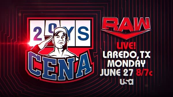 John Cena Will Return to WWE Raw on June 27th