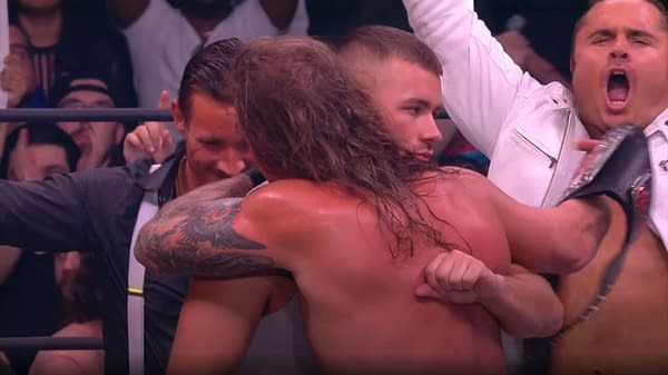 Chris Jericho and Daniel Garcia embrace on AEW Dynamite