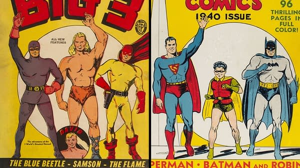 Big 3 #1 (Fox) vs NY World's Fair Comics 1940 (DC Comics). 