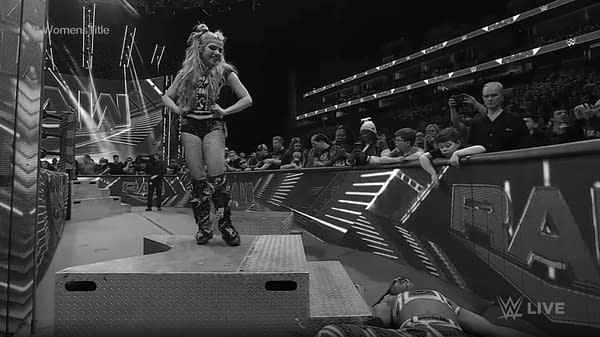 Alexa Bliss attacks Bianca Belair on WWE Raw