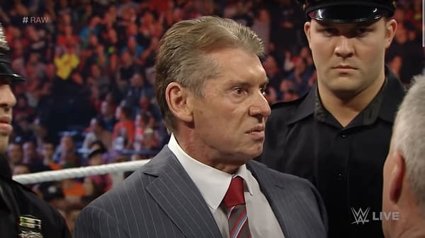 Vince McMahon appears on WWE Raw.