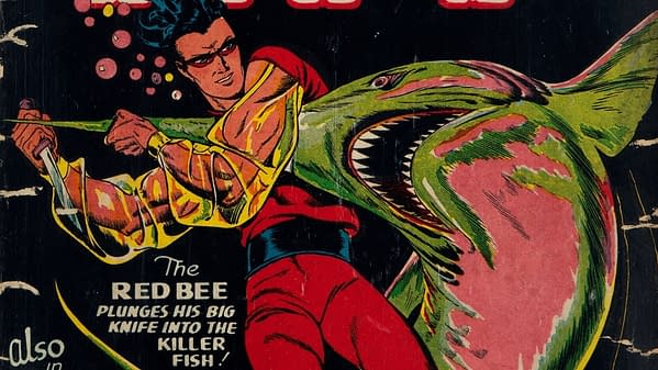 Hit Comics #5 (Quality, 1940) featuring the Red Bee.