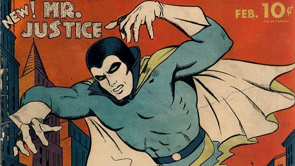 Blue Ribbon Comics #9 featuring Mr. Justice (MLJ, 1941)