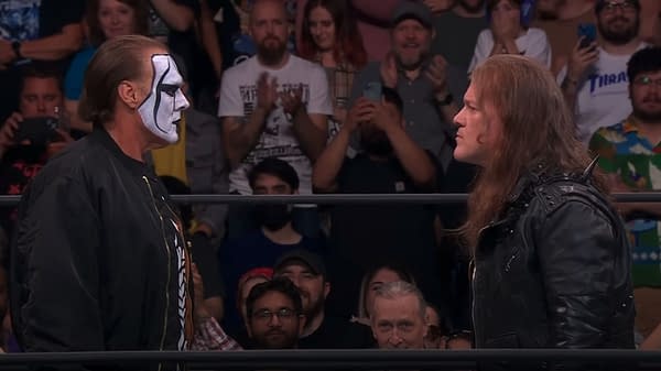 Sting and Chris Jericho meet in the ring for the first time ever on AEW Dynamite