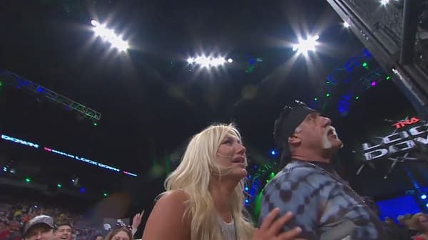Brooke Hogan and Hulk Hogan at TNA Lockdown 2013