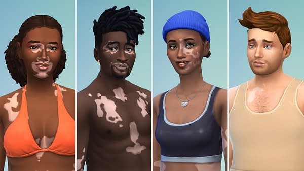 The Sims 4 Introduces Vitiligo Skin Feature For Characters