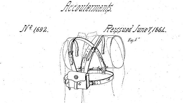 William D'Alton Mann 1864 Accouterments Patent.